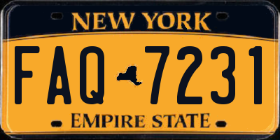 NY license plate FAQ7231