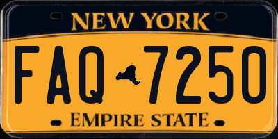 NY license plate FAQ7250