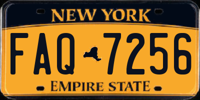 NY license plate FAQ7256