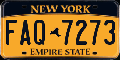NY license plate FAQ7273