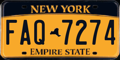 NY license plate FAQ7274