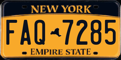 NY license plate FAQ7285