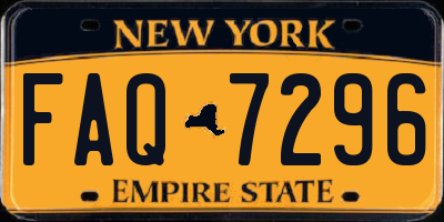NY license plate FAQ7296