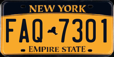 NY license plate FAQ7301