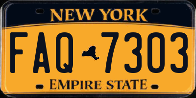 NY license plate FAQ7303