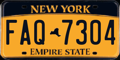 NY license plate FAQ7304