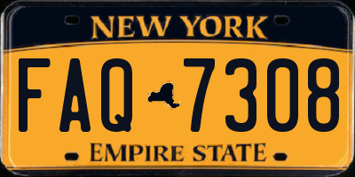 NY license plate FAQ7308