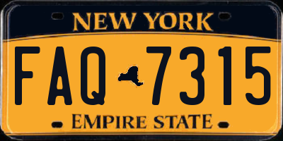 NY license plate FAQ7315