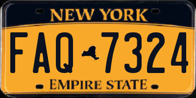 NY license plate FAQ7324