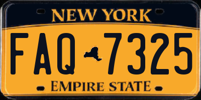 NY license plate FAQ7325