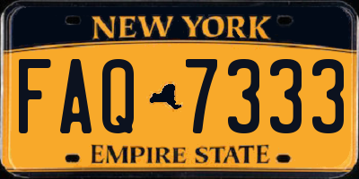 NY license plate FAQ7333