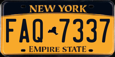 NY license plate FAQ7337