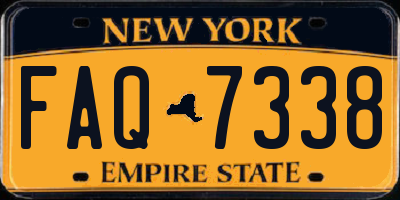 NY license plate FAQ7338