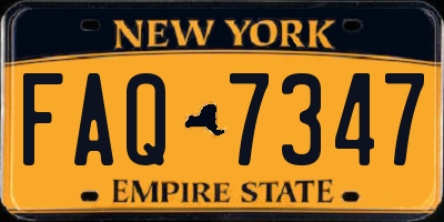 NY license plate FAQ7347
