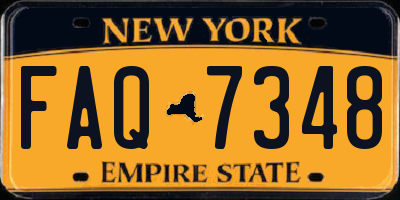 NY license plate FAQ7348