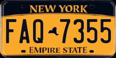 NY license plate FAQ7355