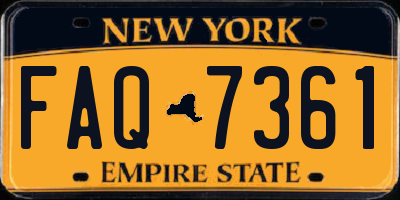 NY license plate FAQ7361