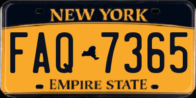 NY license plate FAQ7365