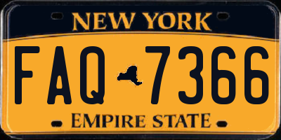 NY license plate FAQ7366