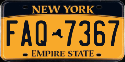NY license plate FAQ7367