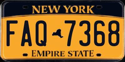 NY license plate FAQ7368