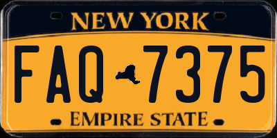 NY license plate FAQ7375