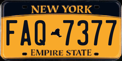 NY license plate FAQ7377