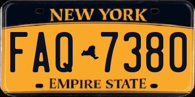 NY license plate FAQ7380