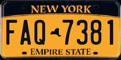 NY license plate FAQ7381