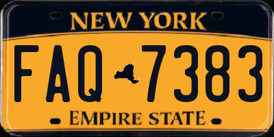 NY license plate FAQ7383