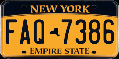 NY license plate FAQ7386