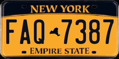 NY license plate FAQ7387
