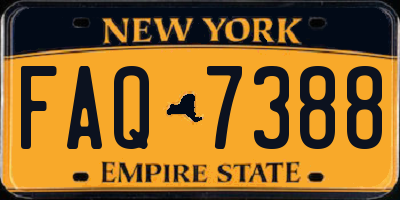NY license plate FAQ7388
