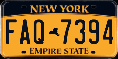 NY license plate FAQ7394