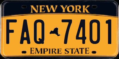 NY license plate FAQ7401