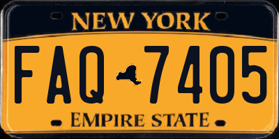 NY license plate FAQ7405