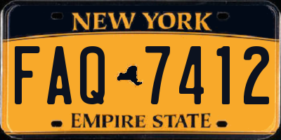 NY license plate FAQ7412
