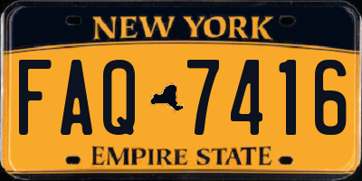 NY license plate FAQ7416