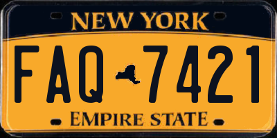 NY license plate FAQ7421