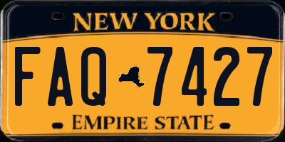 NY license plate FAQ7427