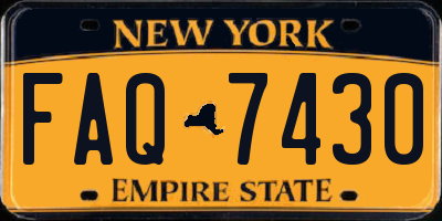 NY license plate FAQ7430