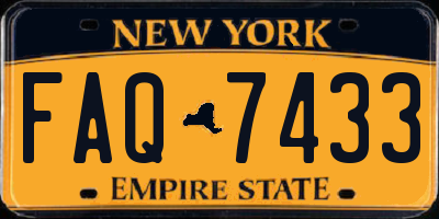 NY license plate FAQ7433