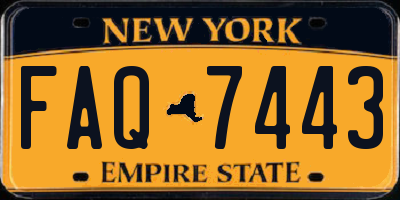 NY license plate FAQ7443