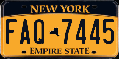 NY license plate FAQ7445