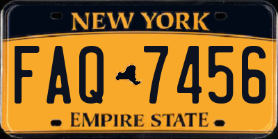 NY license plate FAQ7456