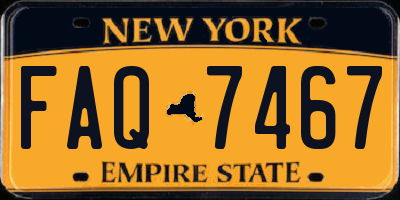 NY license plate FAQ7467