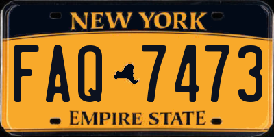 NY license plate FAQ7473