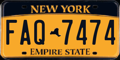 NY license plate FAQ7474
