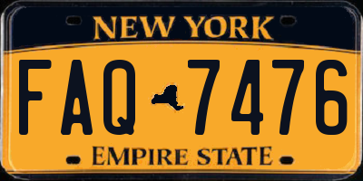 NY license plate FAQ7476