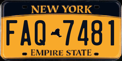 NY license plate FAQ7481
